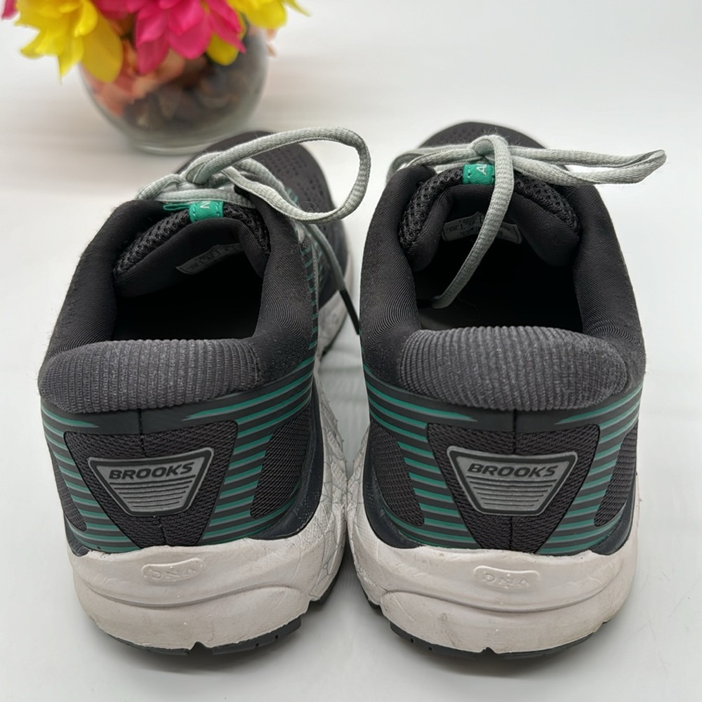 Brooks Addiction 14 Gray Teal Men's Running Shoes Size 10 BRK6427 - Picture 2 of 8